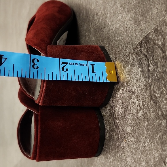 Senso red suede slip on heeled mules size 36 - Picture 4 of 9